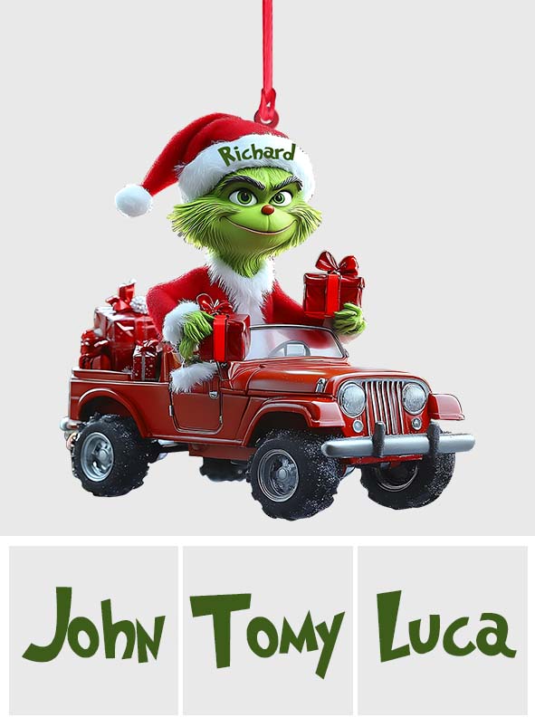 Vert frais - Étole personnalisée - Ornement de Noël