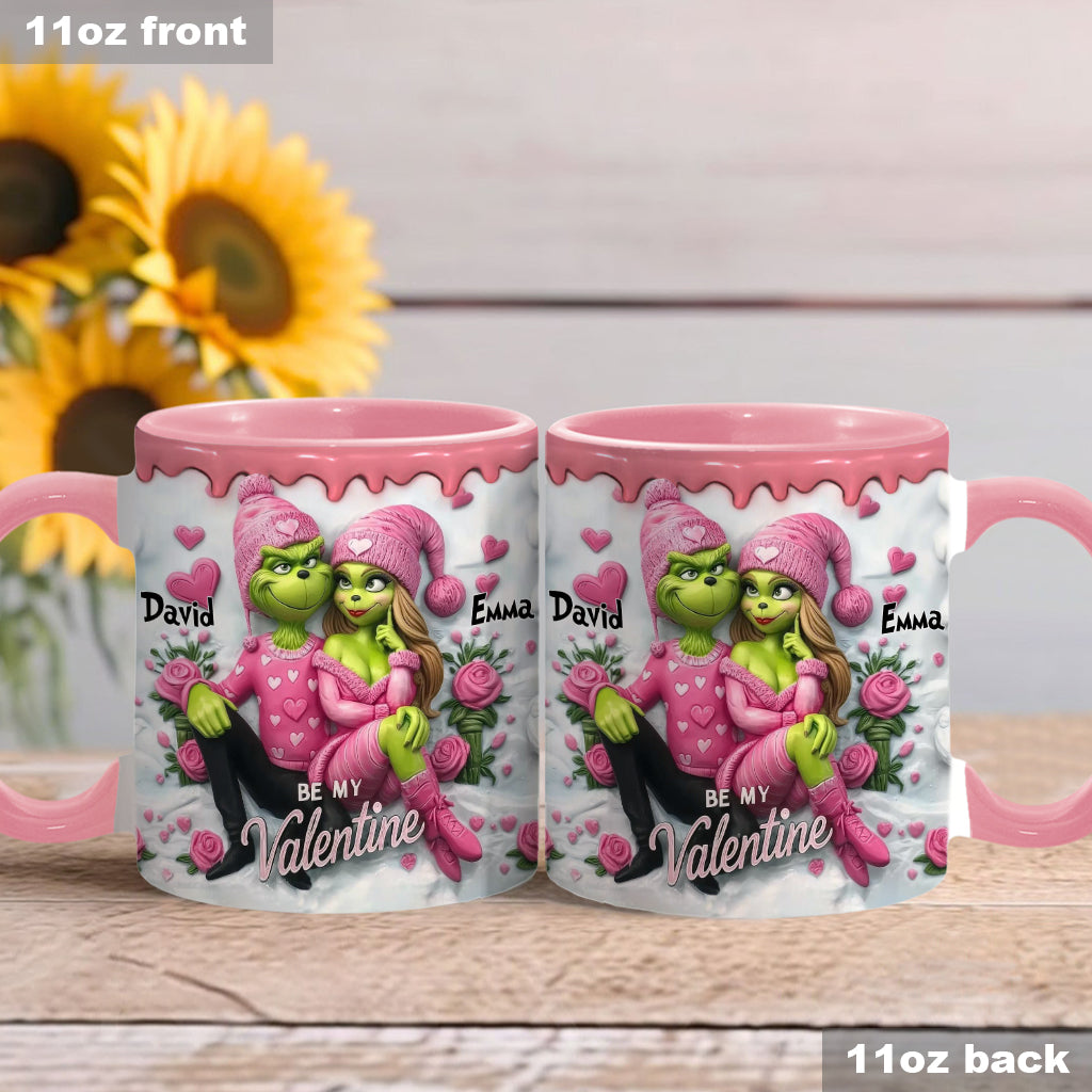 Be My Valentine - Personalized Stole Christmas Accent Mug
