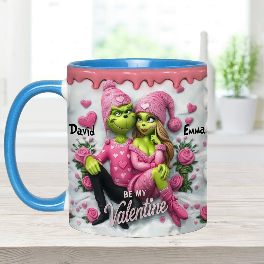 Be My Valentine - Personalized Stole Christmas Accent Mug