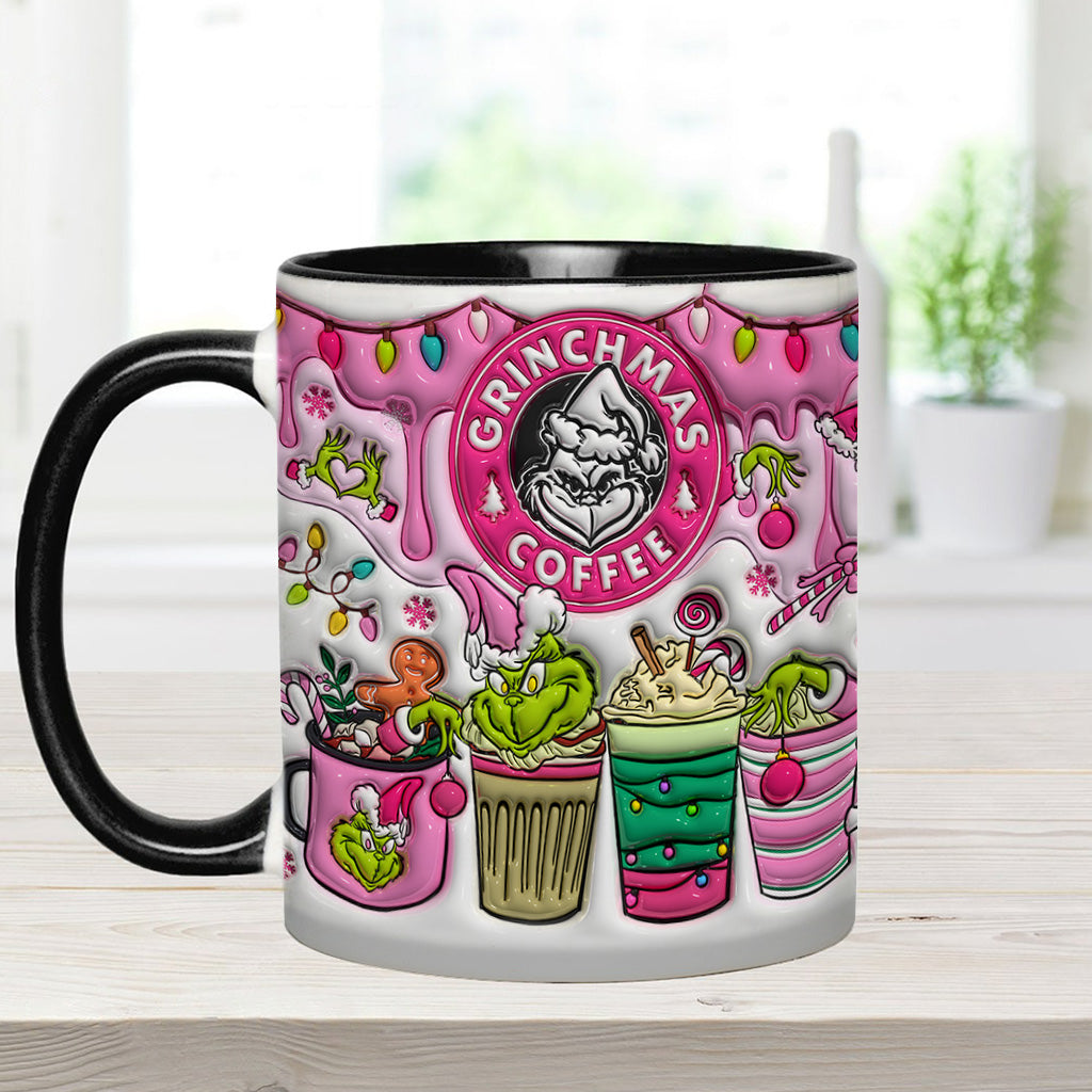 Mug Grinchmas Coffee - Mug personnalisé avec étole de Noël