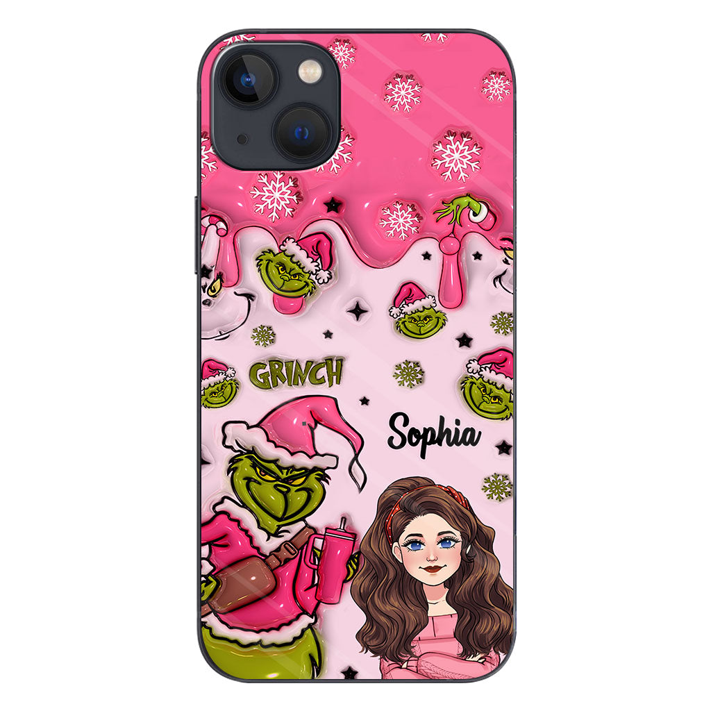 Coque de téléphone personnalisée « Étole de Noël » à l'époque du Grinch