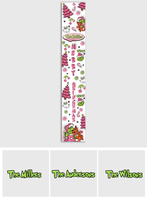 Merry Grinchmas - Personalized Stole Christmas Table Runner