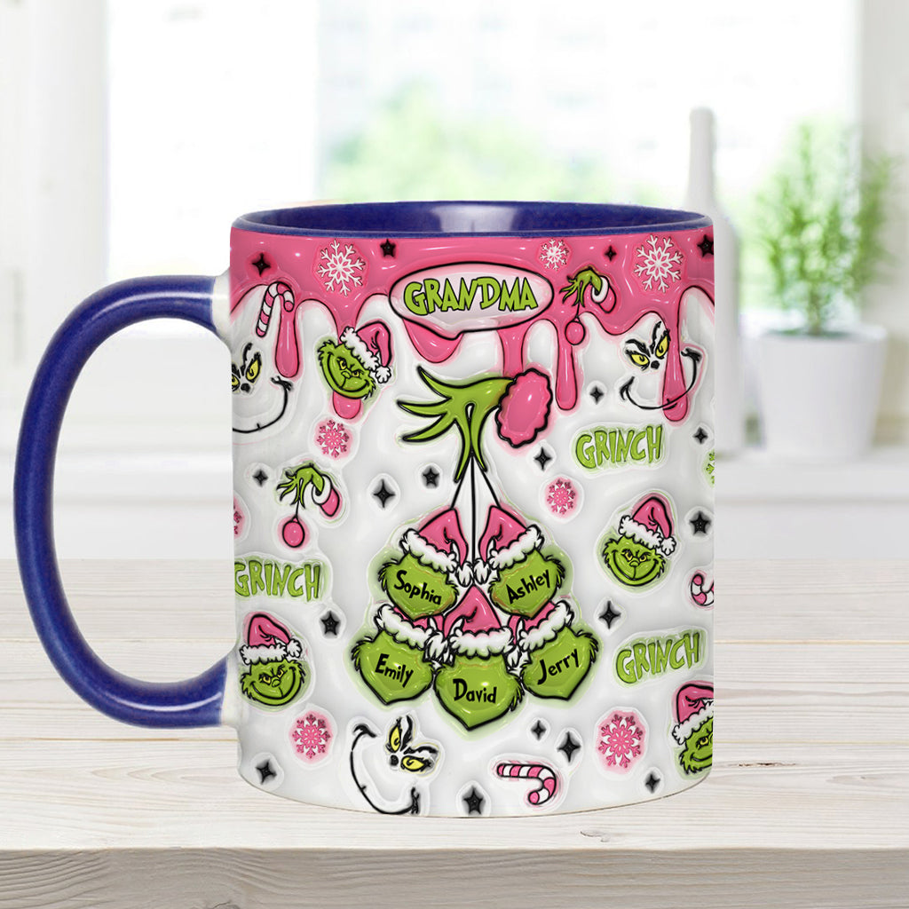 Maman/Mamie Verte... - Mug de Noël personnalisé avec étole