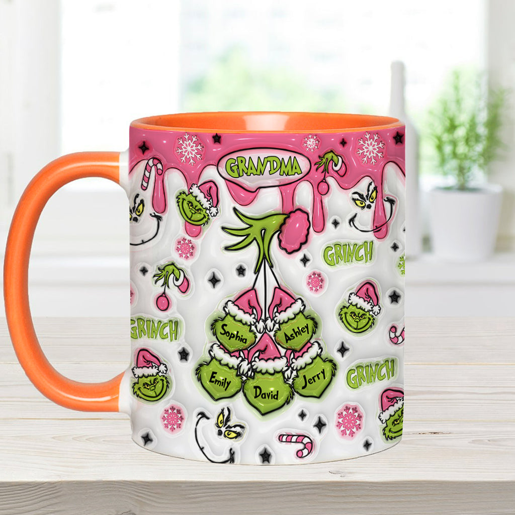 Maman/Mamie Verte... - Mug de Noël personnalisé avec étole