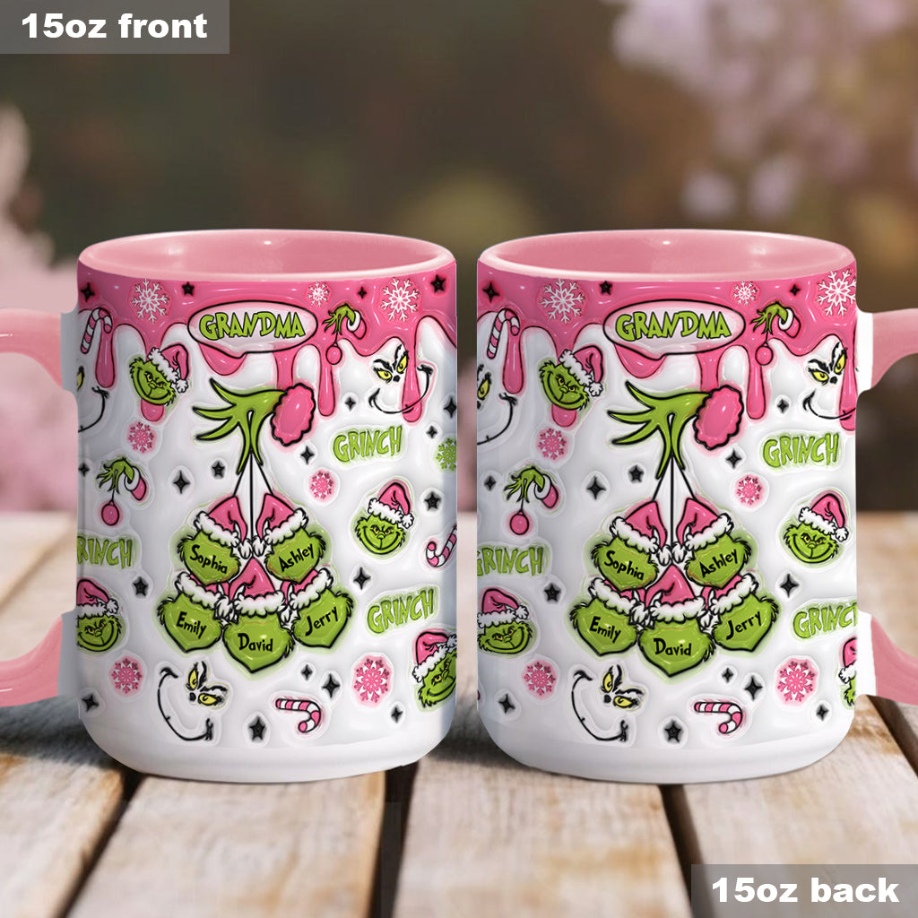 Maman/Mamie Verte... - Mug de Noël personnalisé avec étole