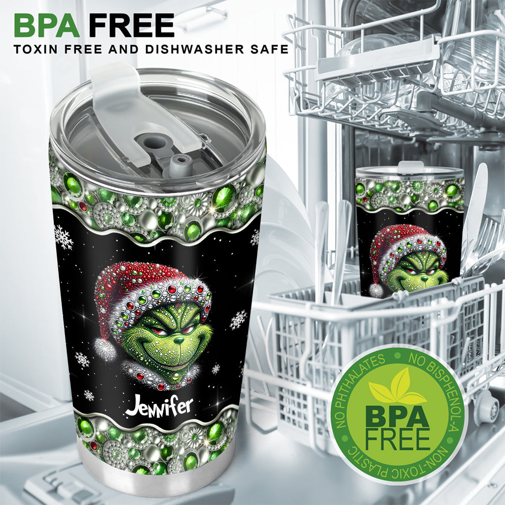 Merry Grinchmas - Personalized Stole Christmas Tumbler