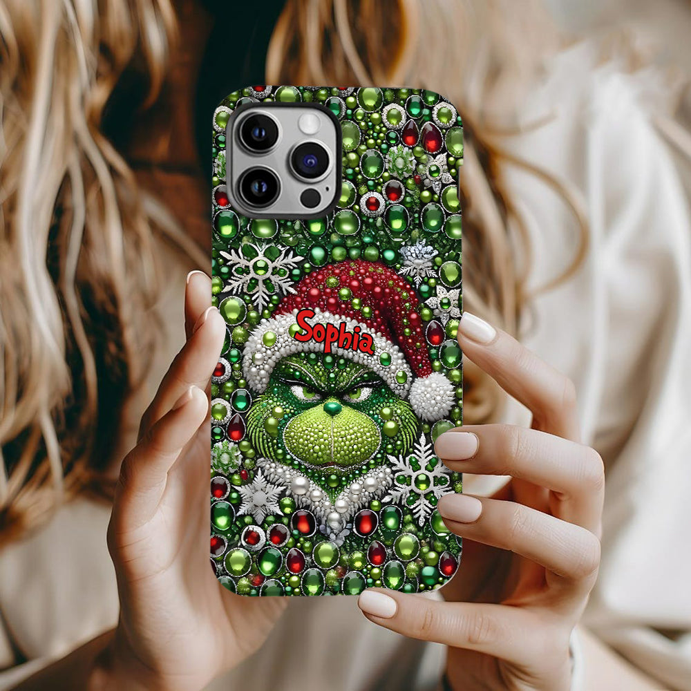 Merry Grinchmas - Personalized Stole Christmas Full Print Phone Case