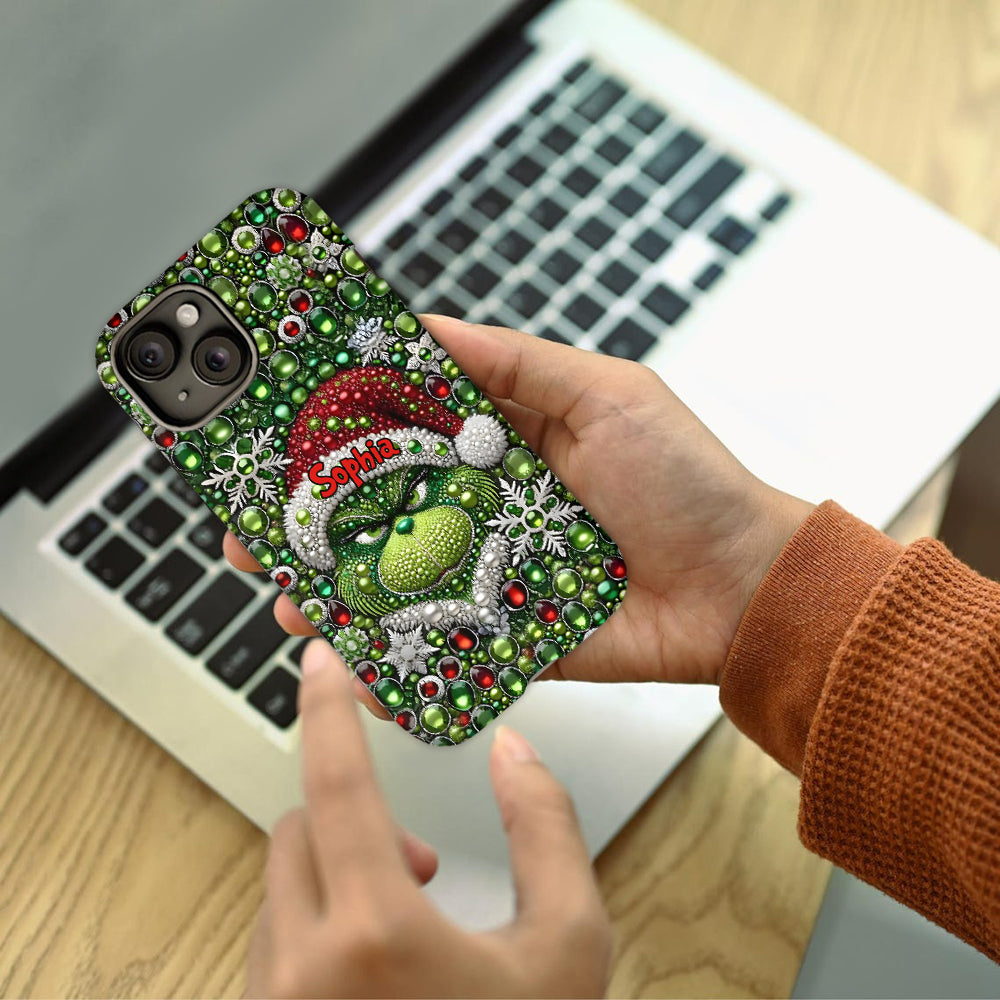 Merry Grinchmas - Personalized Stole Christmas Full Print Phone Case