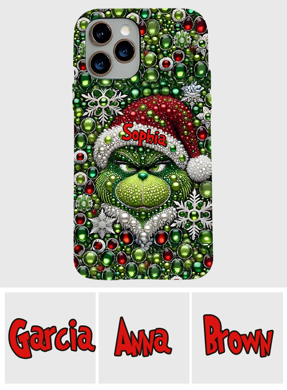 Merry Grinchmas - Personalized Stole Christmas Full Print Phone Case