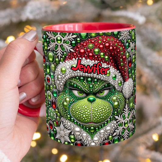 Joyeux Grinchmas - Mug personnalisé avec étole de Noël