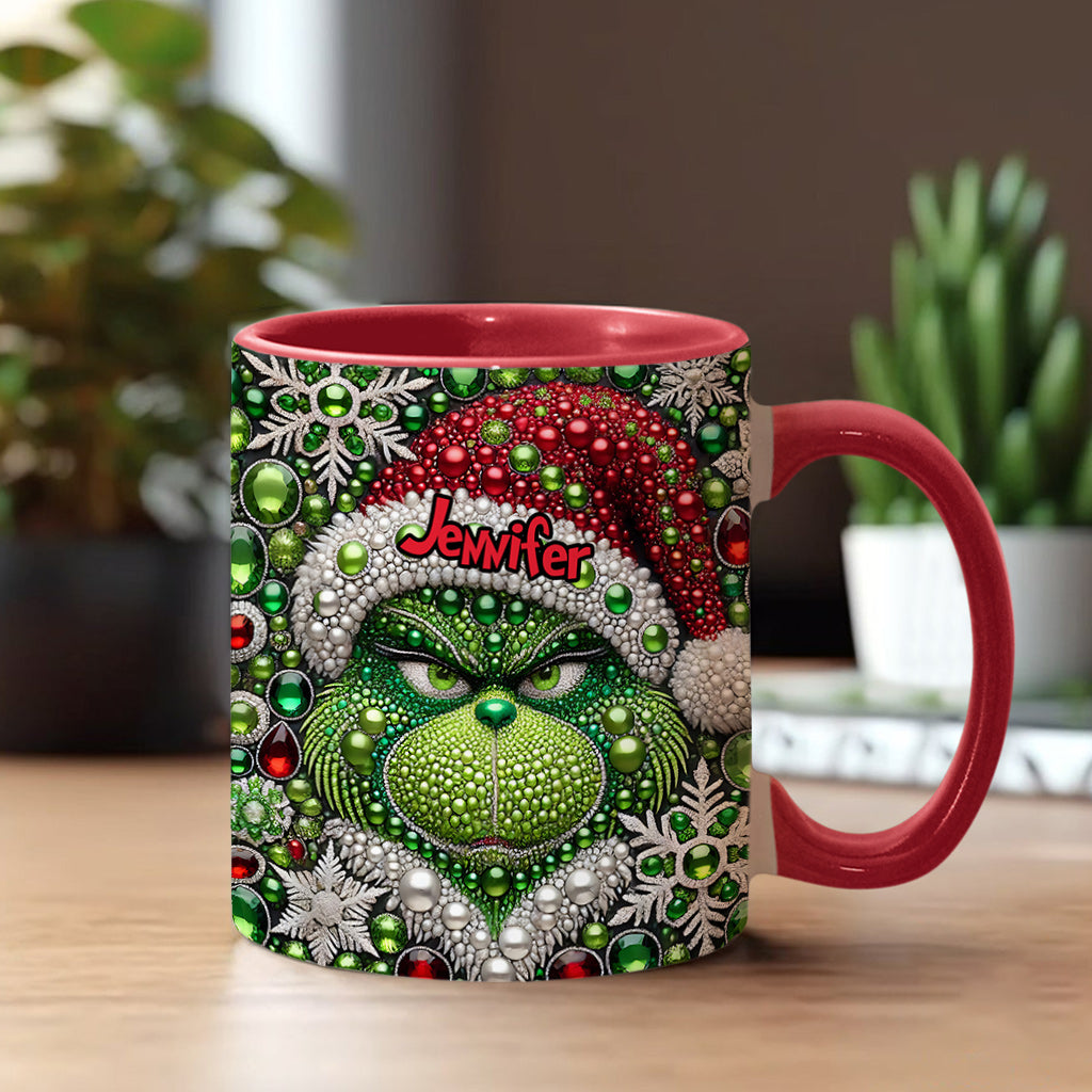 Joyeux Grinchmas - Mug personnalisé avec étole de Noël