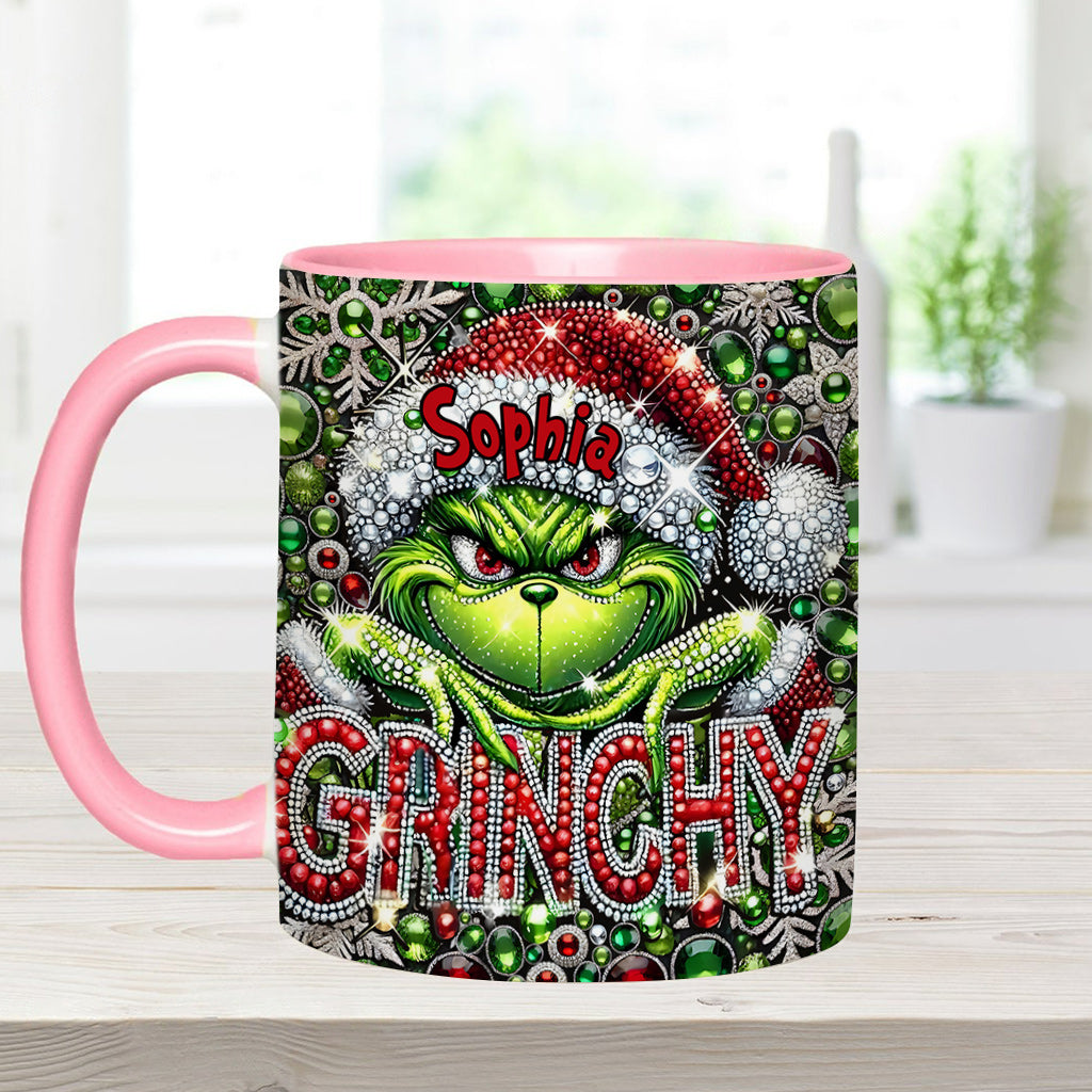 Joyeux Grinchmas - Mug personnalisé avec étole de Noël