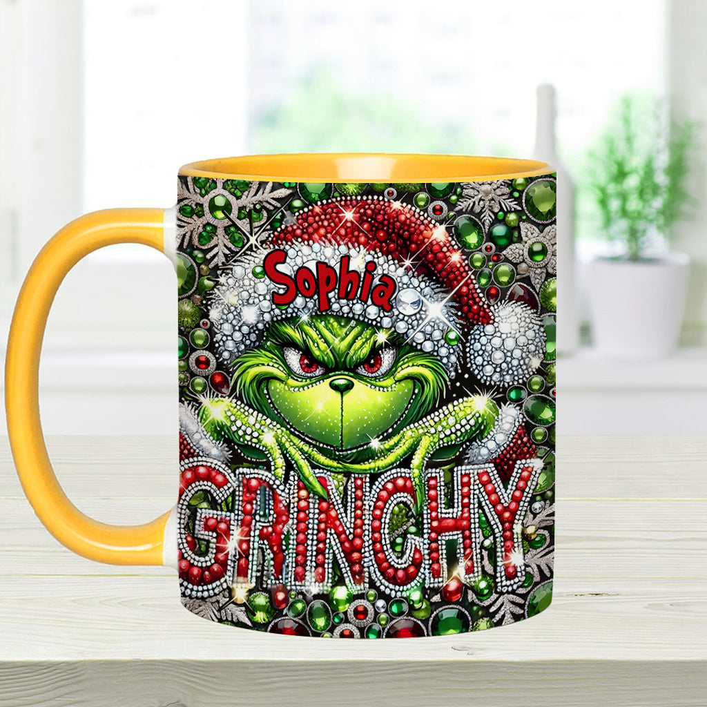 Joyeux Grinchmas - Mug personnalisé avec étole de Noël