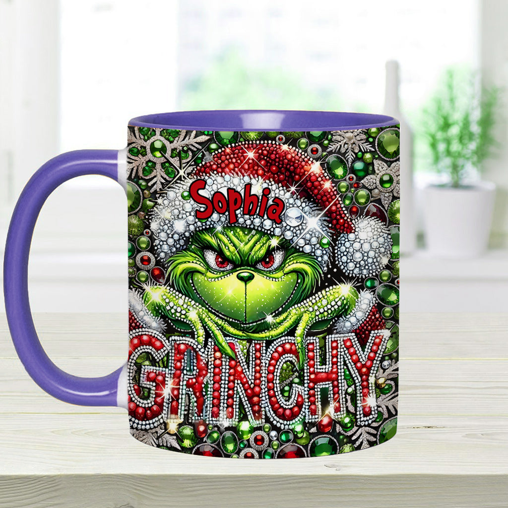 Joyeux Grinchmas - Mug personnalisé avec étole de Noël