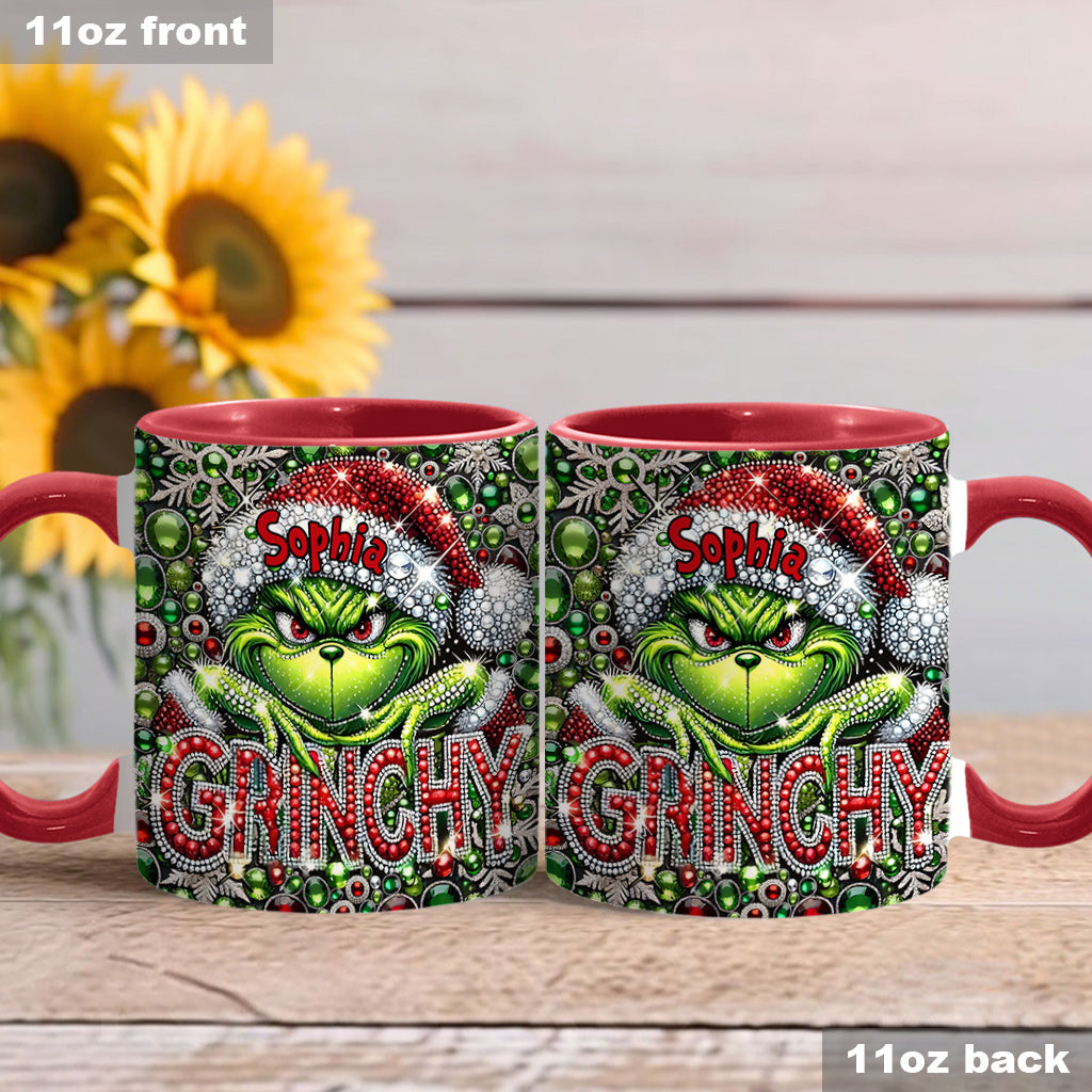 Joyeux Grinchmas - Mug personnalisé avec étole de Noël