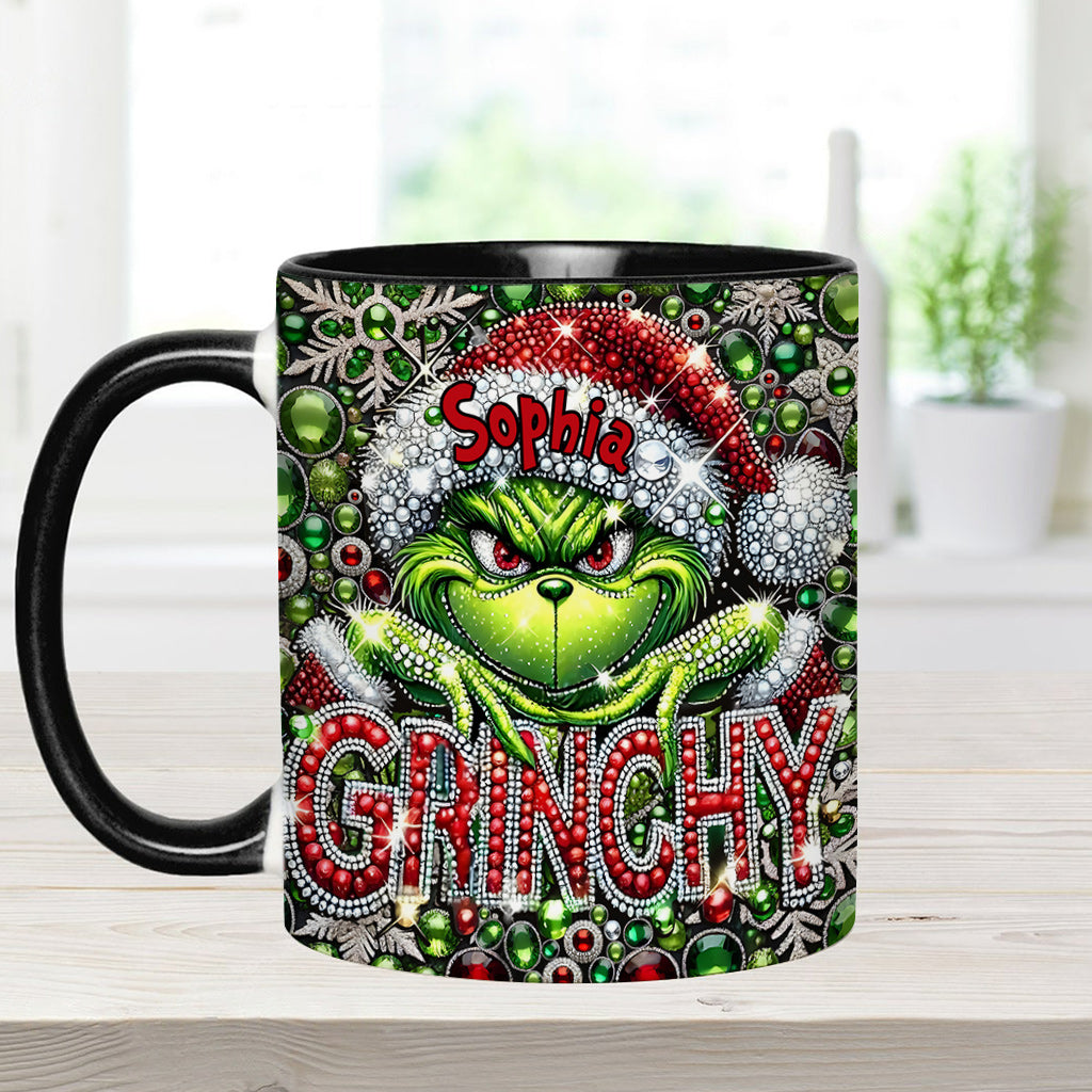 Joyeux Grinchmas - Mug personnalisé avec étole de Noël