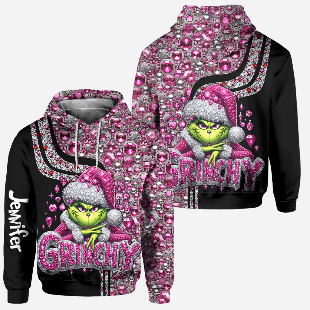 Merry Grinchmas - Personalized Stole Christmas Hoodie and Leggings