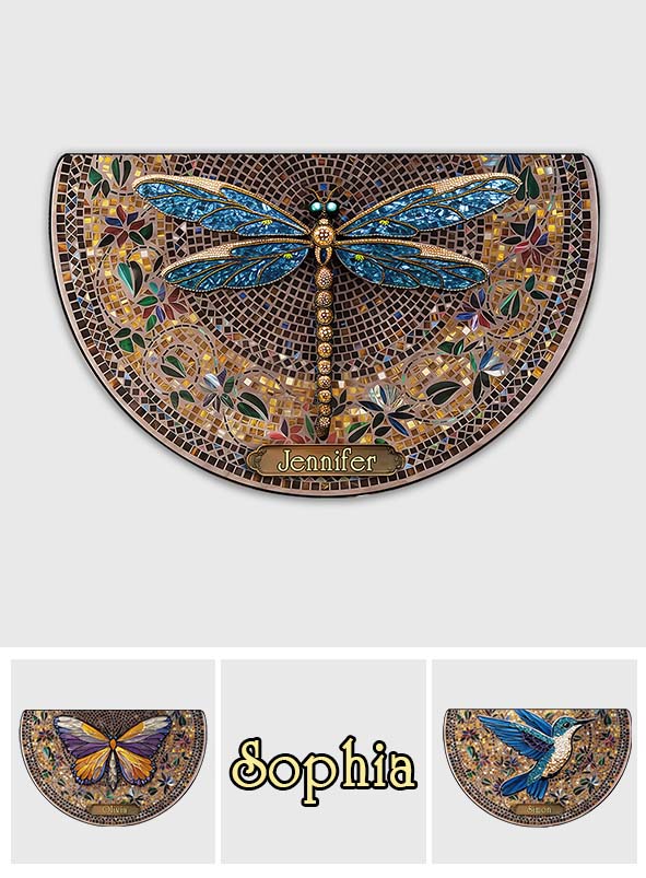 Welcome To The House Of A Gardener - Personalized Gardening Shaped Doormat