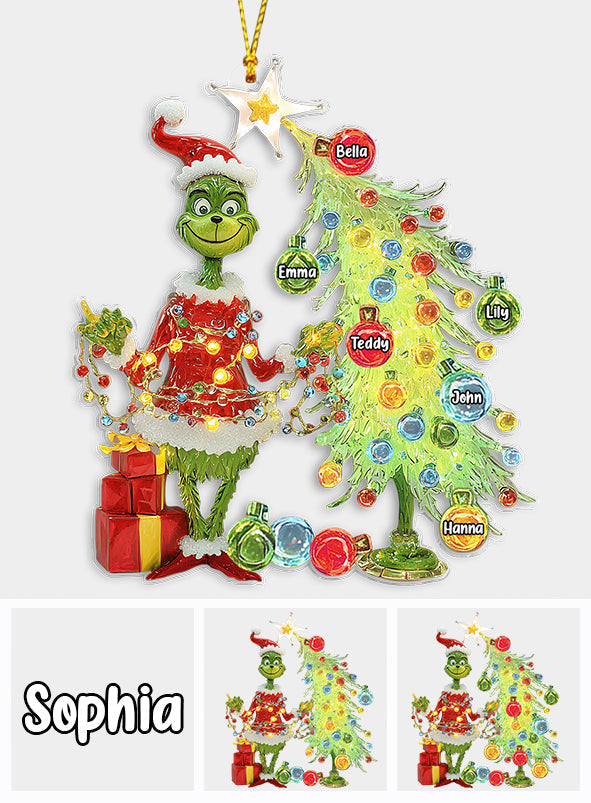 Cadeaux de Noël Grinch pour la famille, les amis et les collègues - Étole de Noël personnalisée