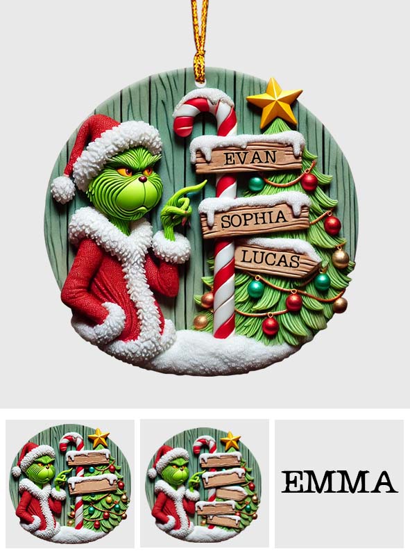 Merry Christmas - Personalized Stole Christmas Ornament
