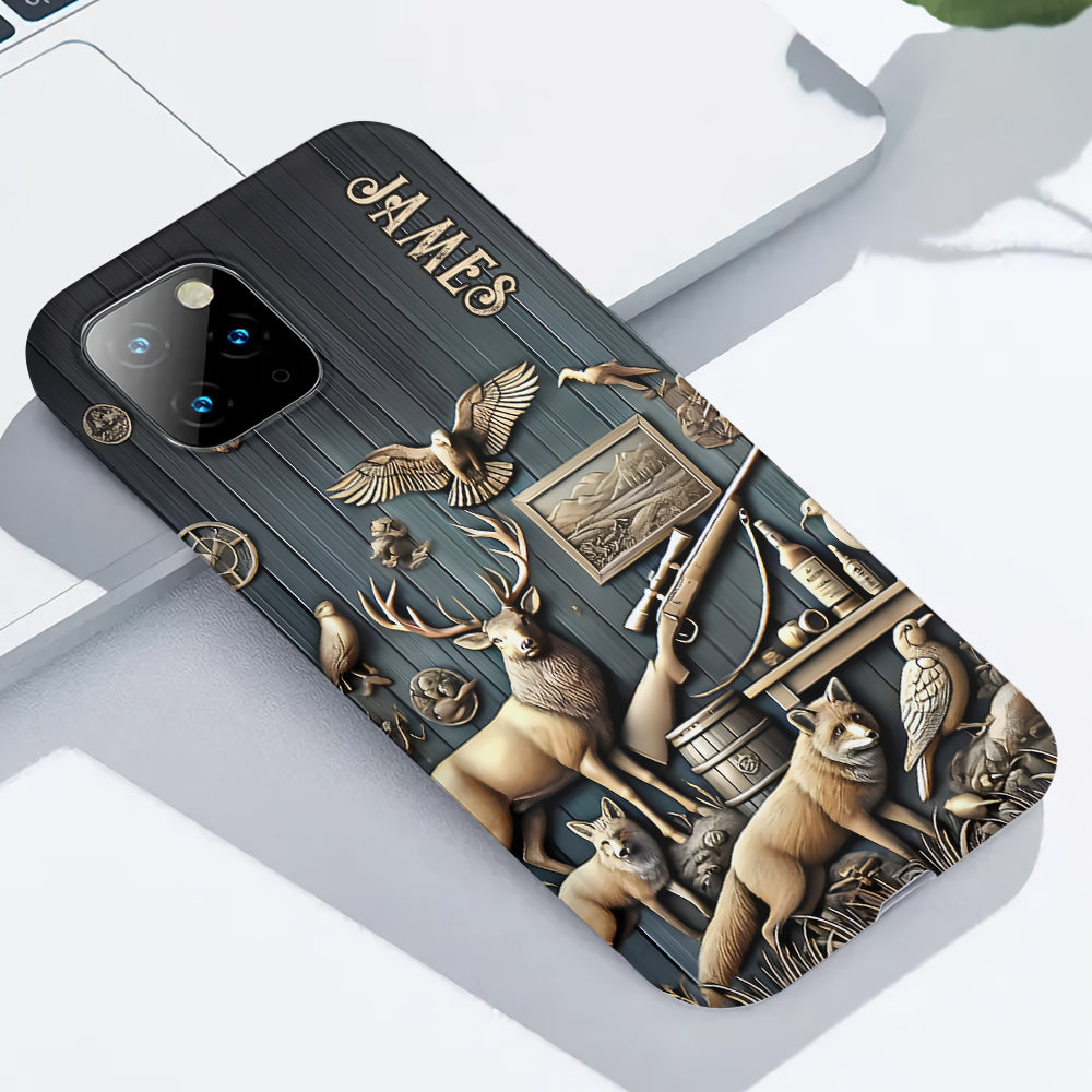 Étui de téléphone Vintage Tools - Illustration personnalisée de chasse