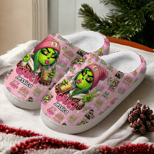 Pinky - Personalized Stole Christmas Slippers