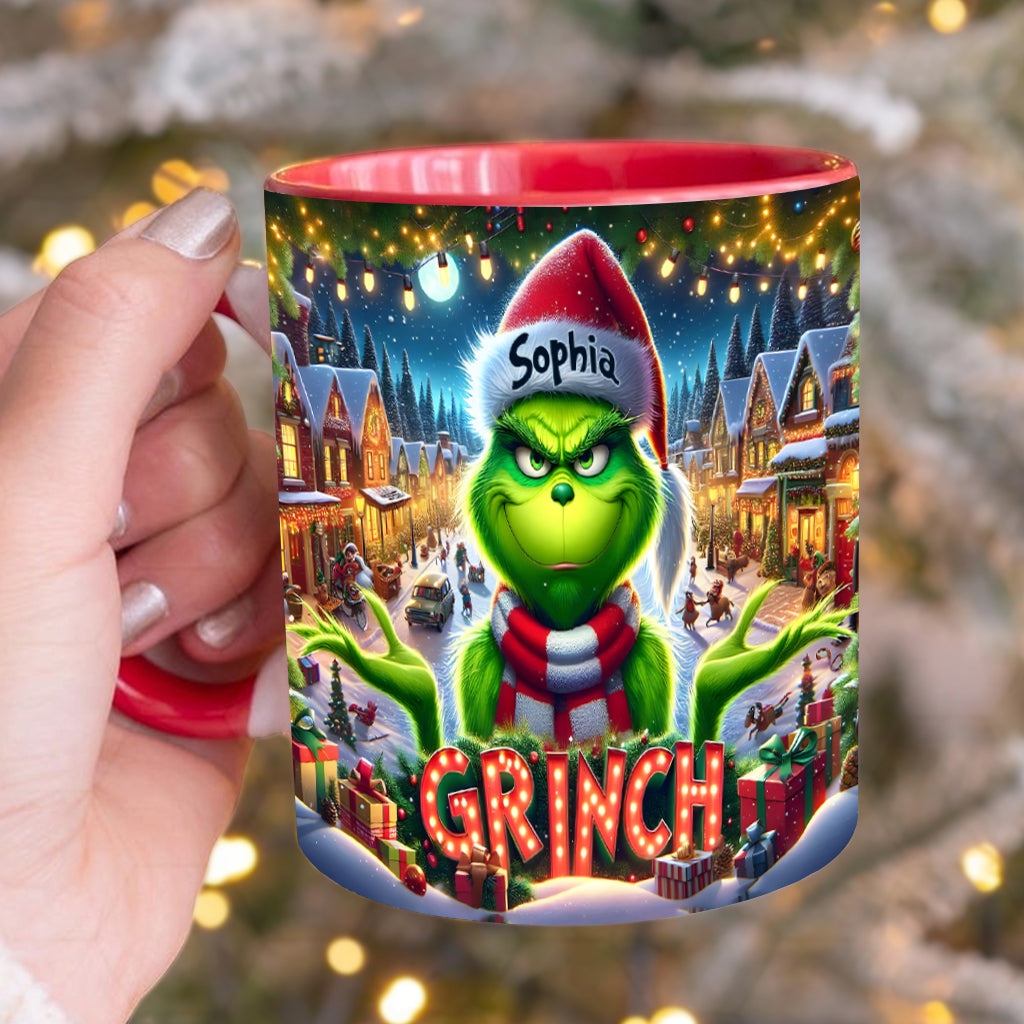 Merry Christmas - Personalized Stole Christmas Accent Mug