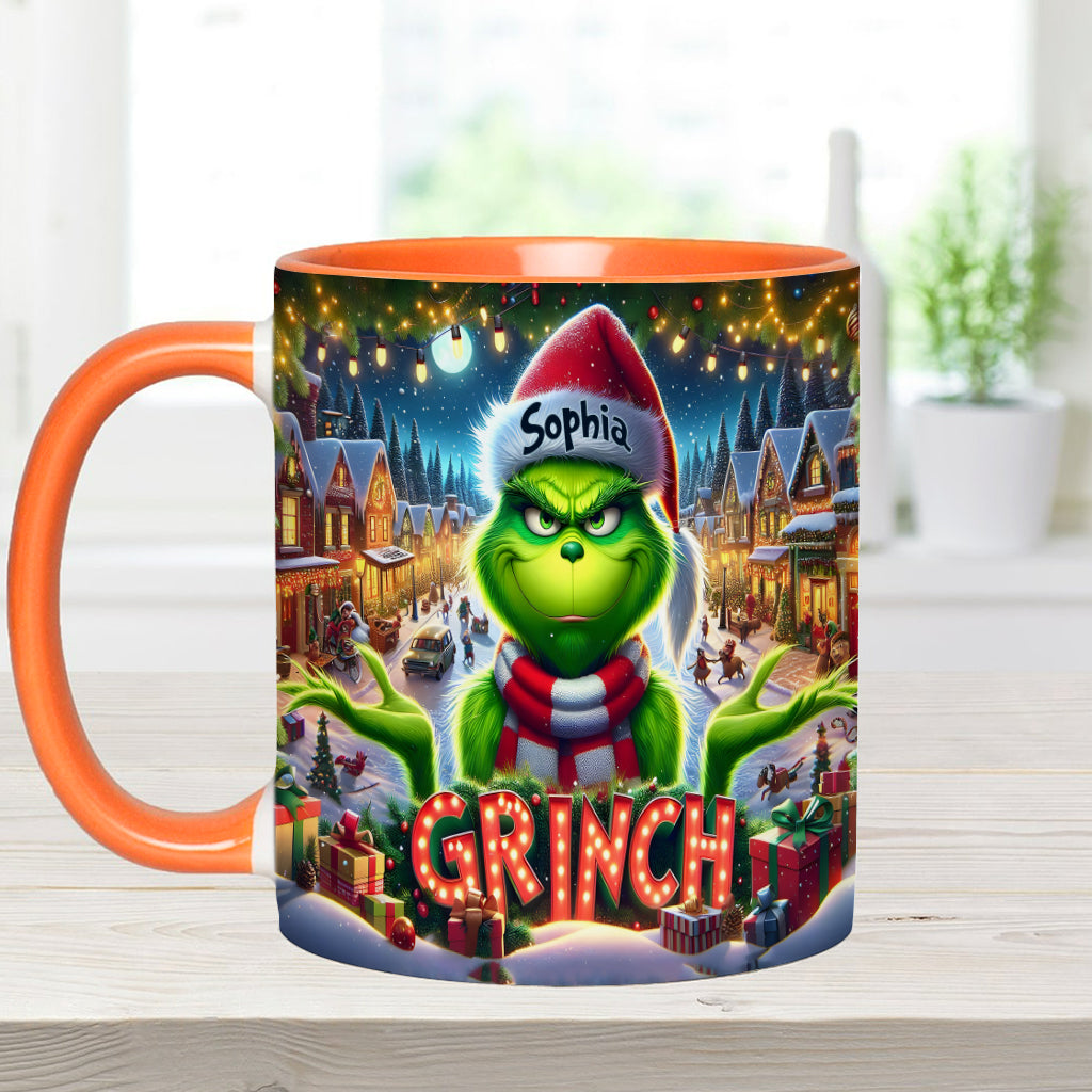 Merry Christmas - Personalized Stole Christmas Accent Mug