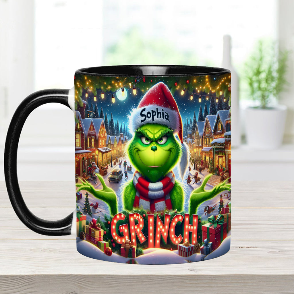 Merry Christmas - Personalized Stole Christmas Accent Mug