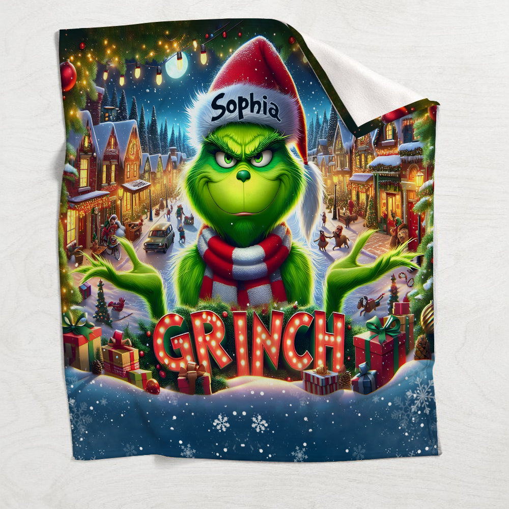 Merry Christmas - Personalized Stole Christmas Blanket