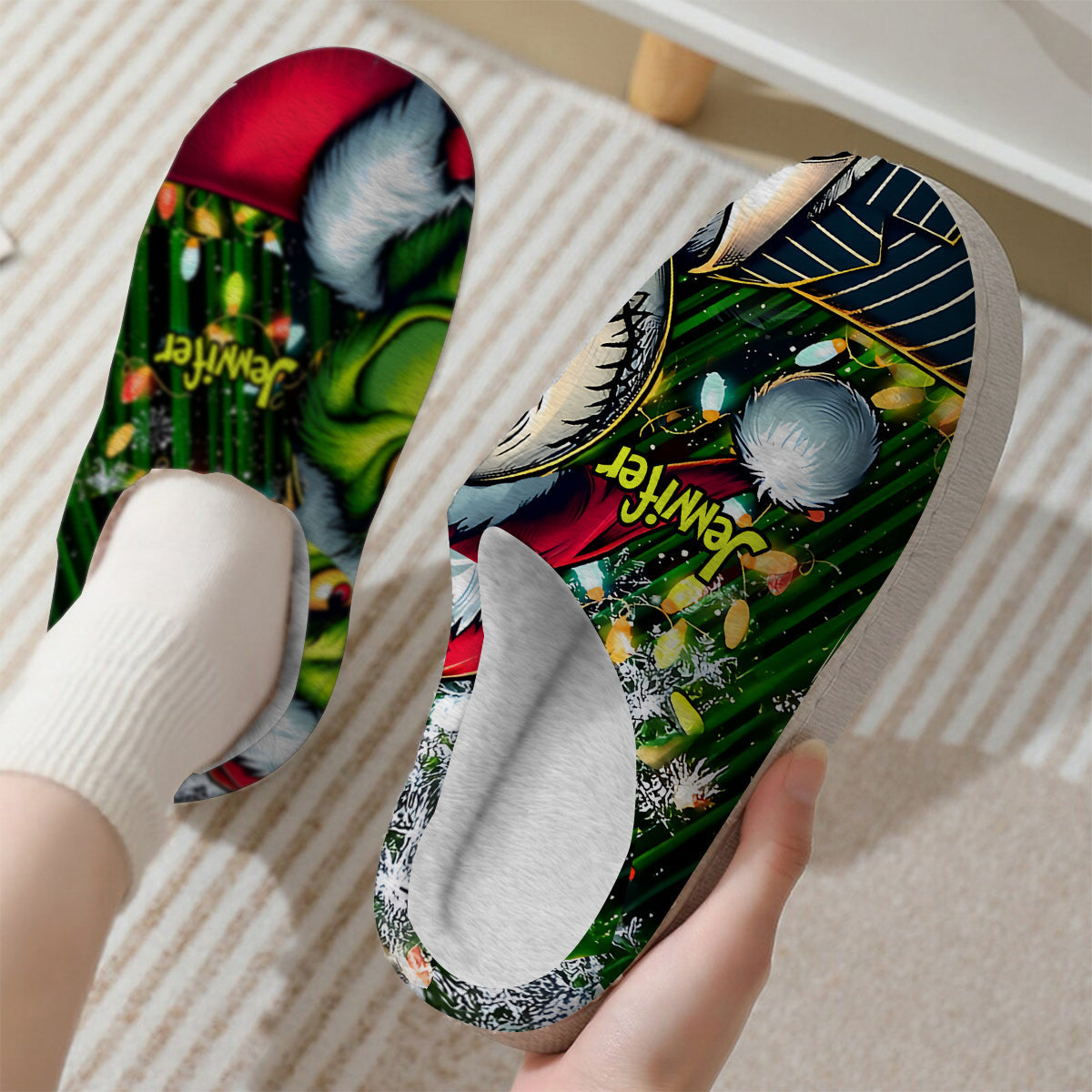 Merry Christmas - Personalized Stole Christmas Slippers
