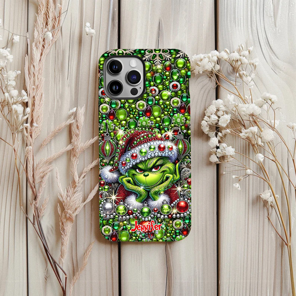 Joyeux Noël - Coque de téléphone personnalisée avec motif étole de Noël