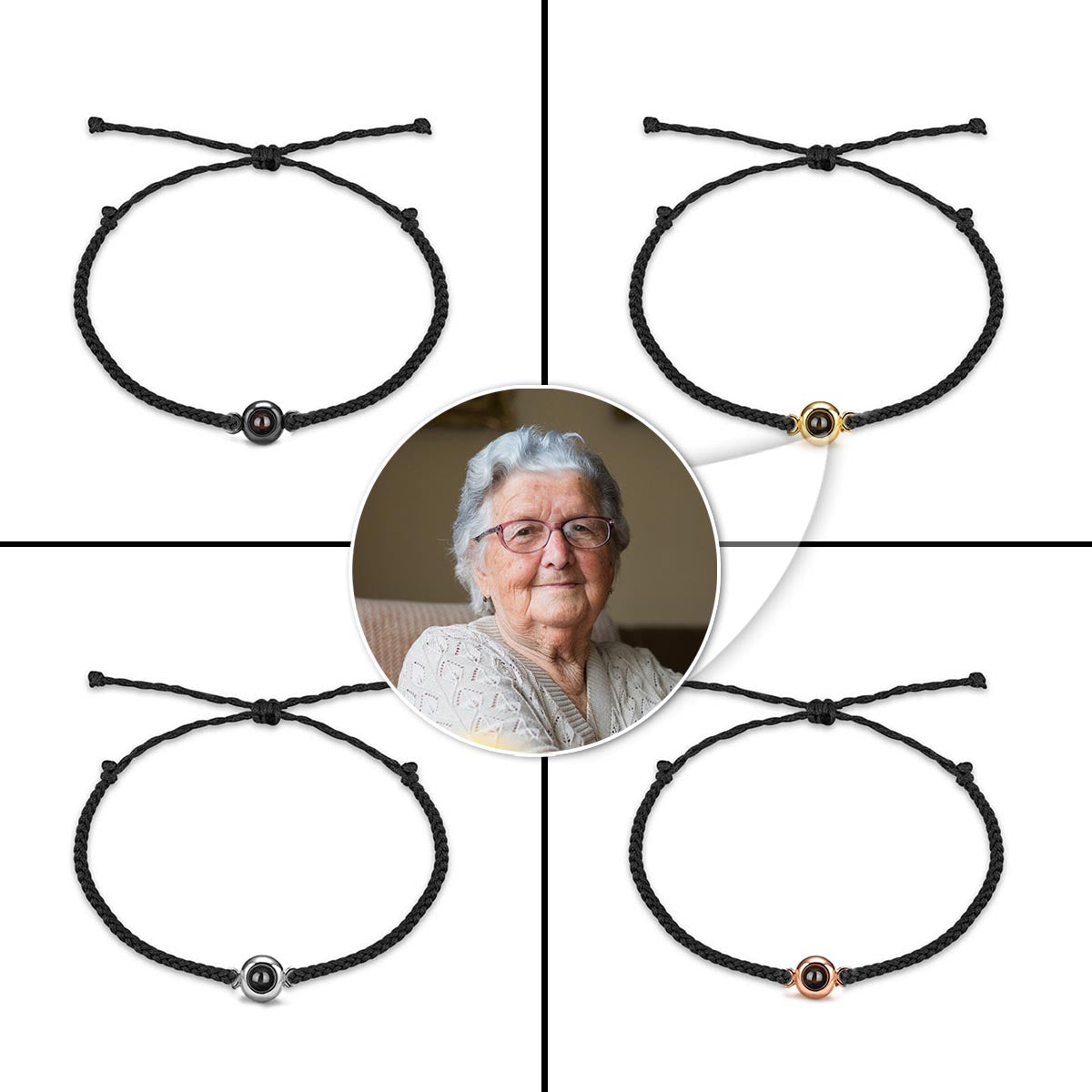 Ceux qu'on aime ne disparaissent jamais - Bracelet de projection personnalisé, cadeau commémoratif en cas de perte.