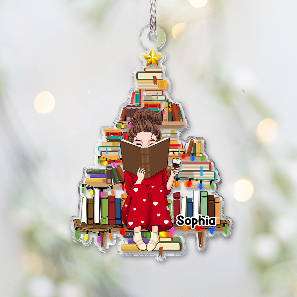 Just A Girl Who Loves Books - Personalized Book Transparent Ornament