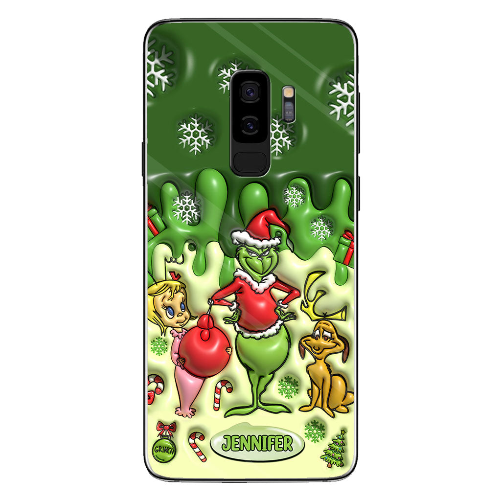 Merry Grinchmas - Personalized Stole Christmas Phone Case