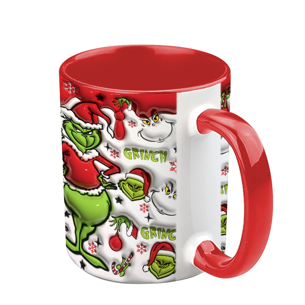 Mug décoratif rouge Noël - Étole de Noël personnalisée