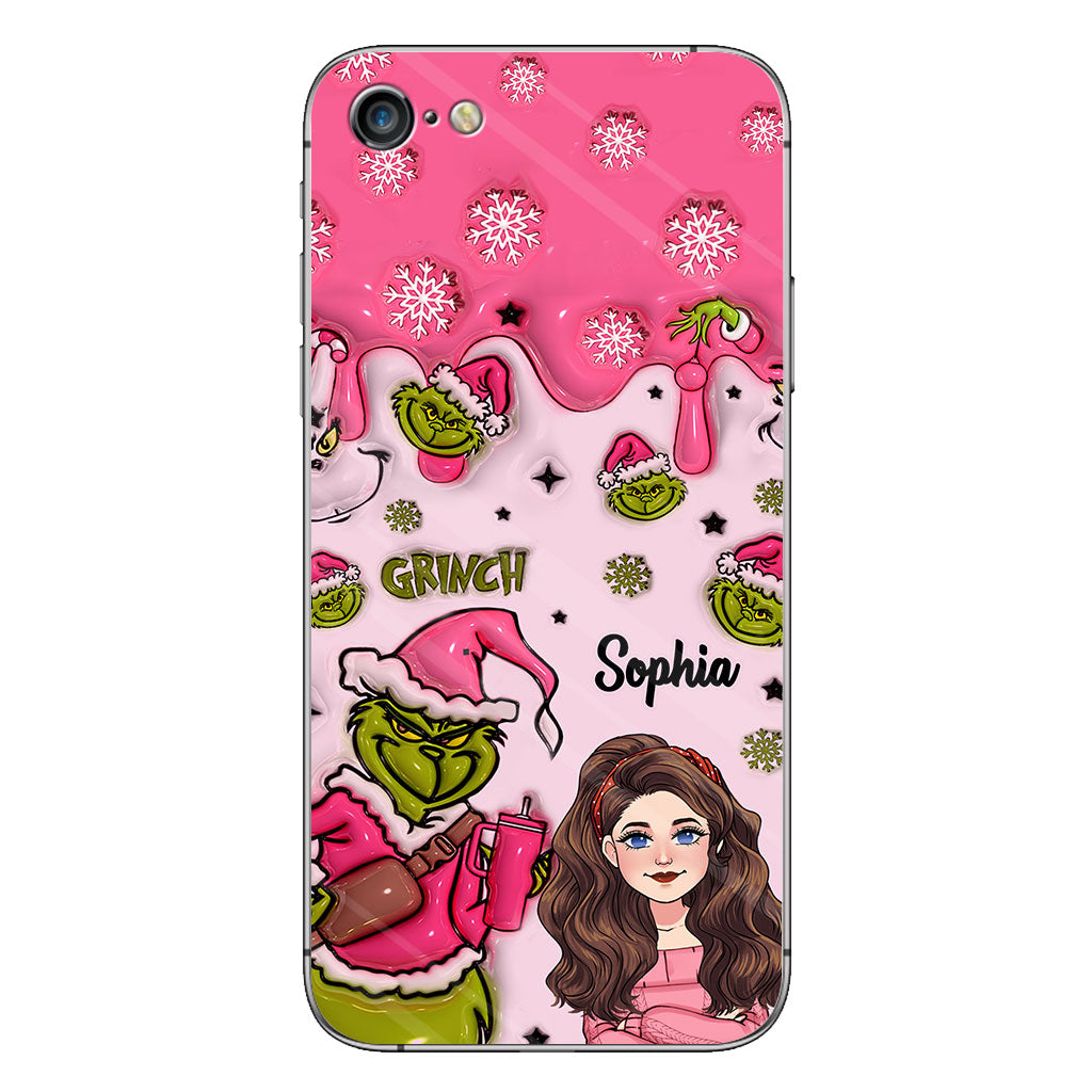 Coque de téléphone personnalisée « Étole de Noël » à l'époque du Grinch