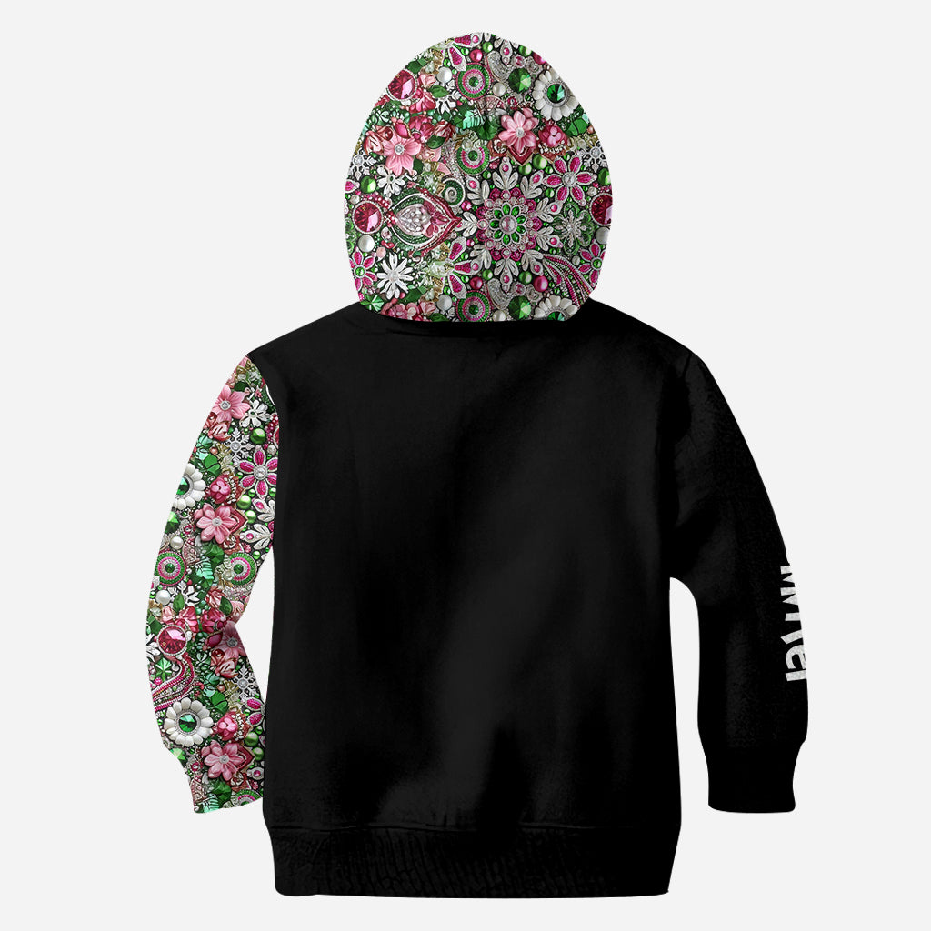 Joyeux Grinchmas ! - Sweat à capuche et legging personnalisés avec étole de Noël