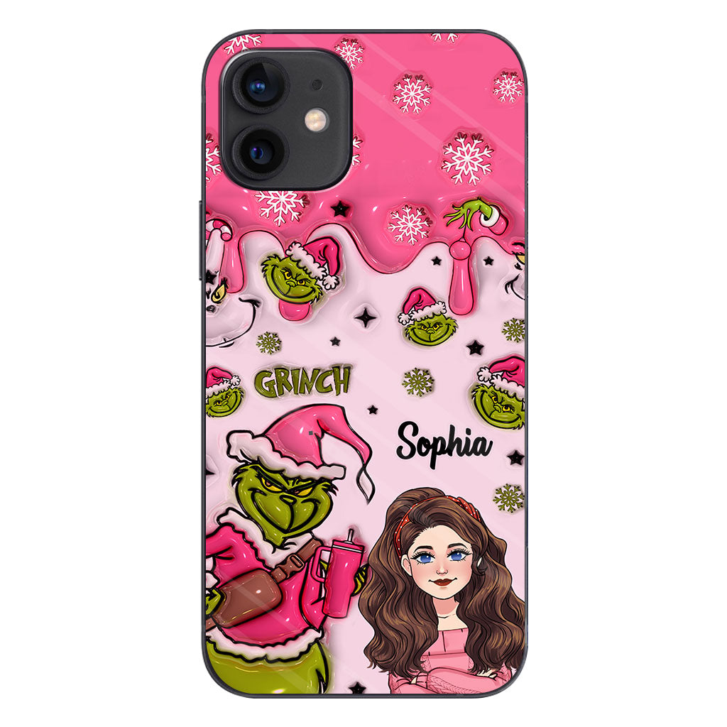 Coque de téléphone personnalisée « Étole de Noël » à l'époque du Grinch