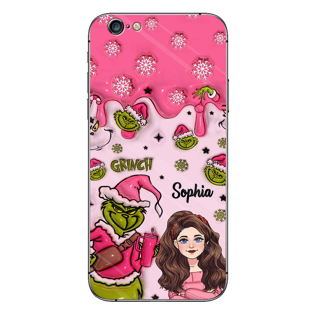 Coque de téléphone personnalisée « Étole de Noël » à l'époque du Grinch