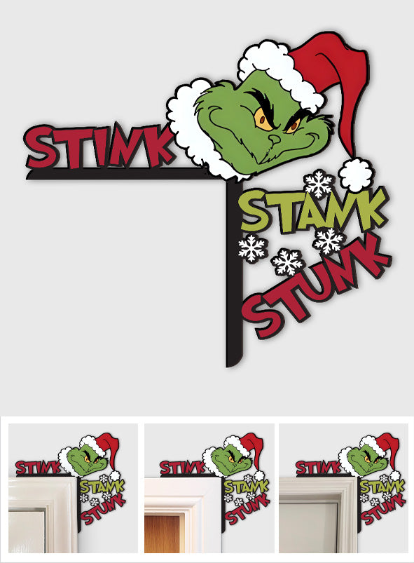 Stink Stank Stunk - Stole Christmas Door Frame Decoration