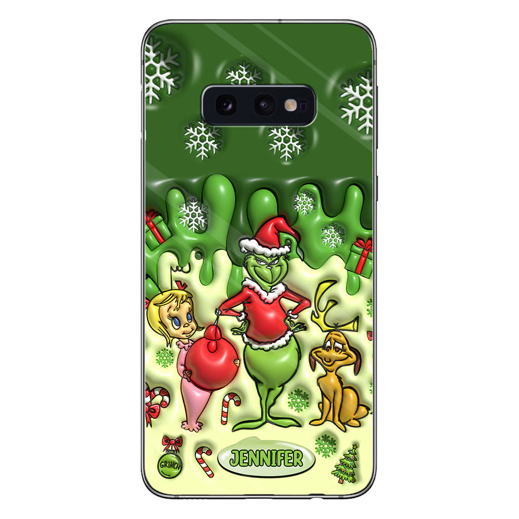 Merry Grinchmas - Personalized Stole Christmas Phone Case