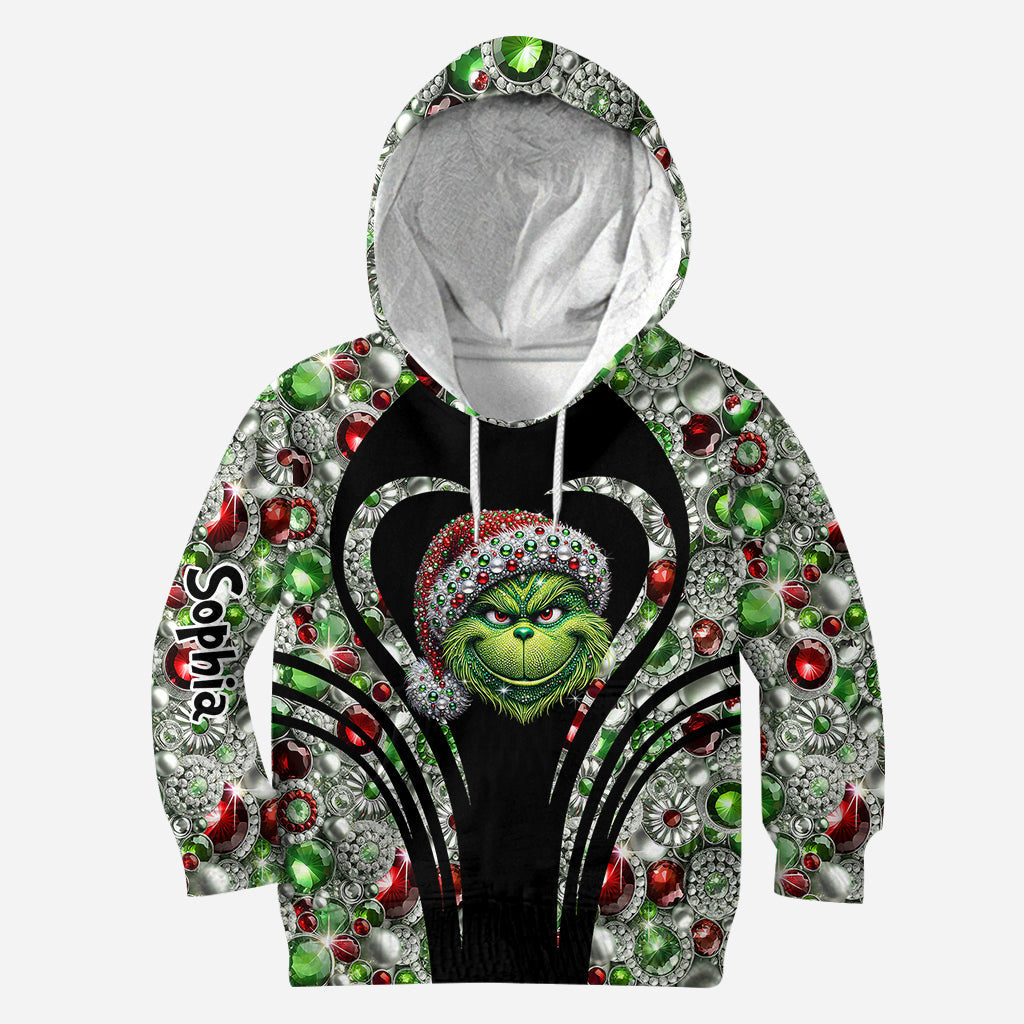 Sparkle Holiday - Personalized Stole Christmas Hoodie and Leggings