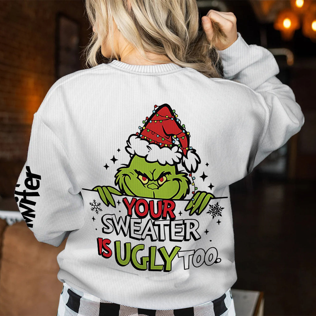 All Sweaters Are Ugly Shirt - Personalized Stole Christmas Ugly Sweater