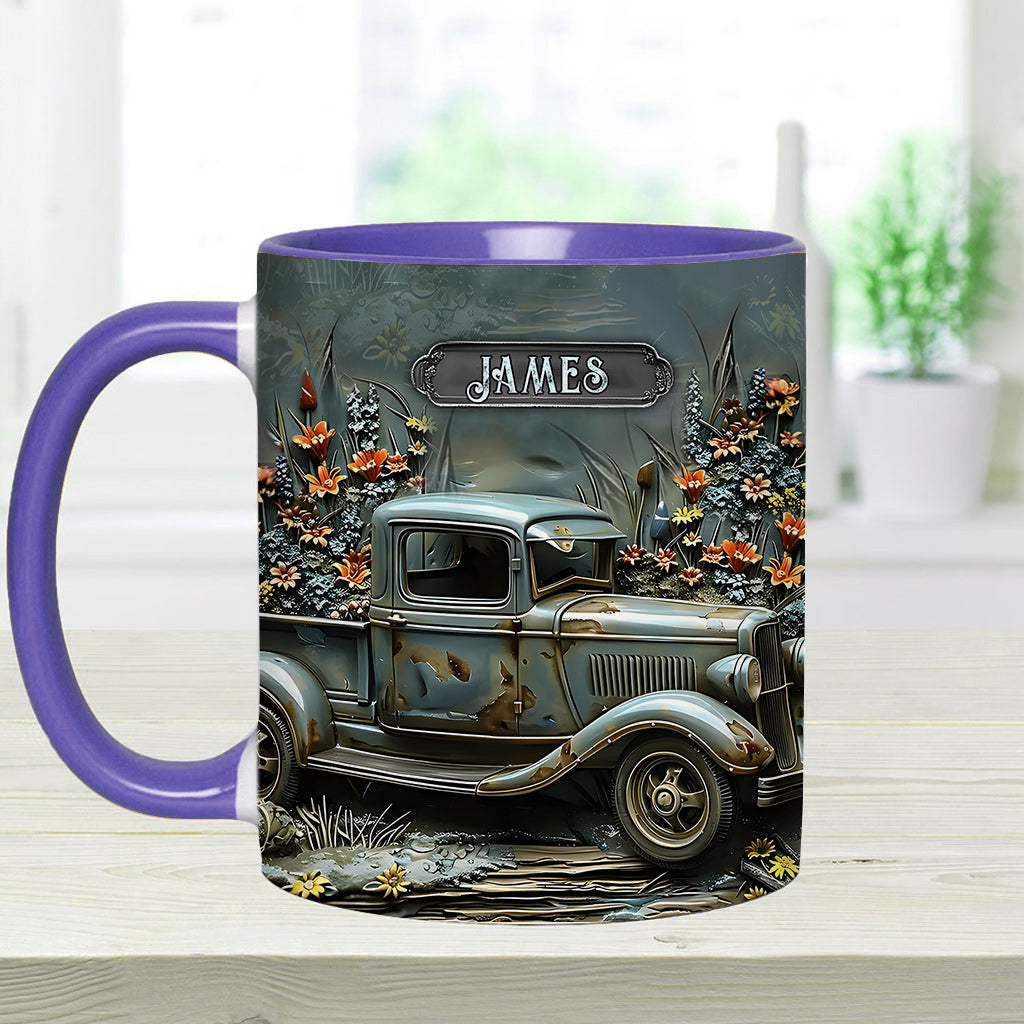 Mug personnalisé à l'effigie d'une voiture classique ou d'une muscle car.