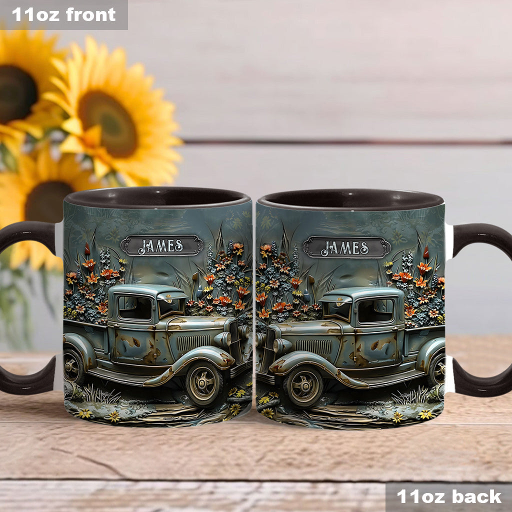 Mug personnalisé à l'effigie d'une voiture classique ou d'une muscle car.