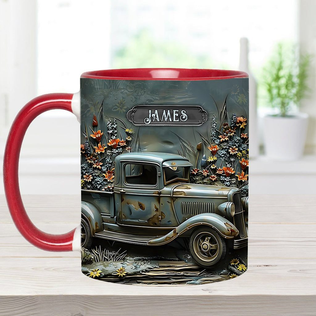 Mug personnalisé à l'effigie d'une voiture classique ou d'une muscle car.