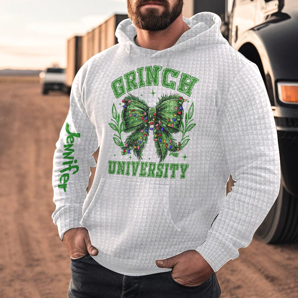 Joyeux Grinchmas - Sweat à capuche gaufré volé pour Noël