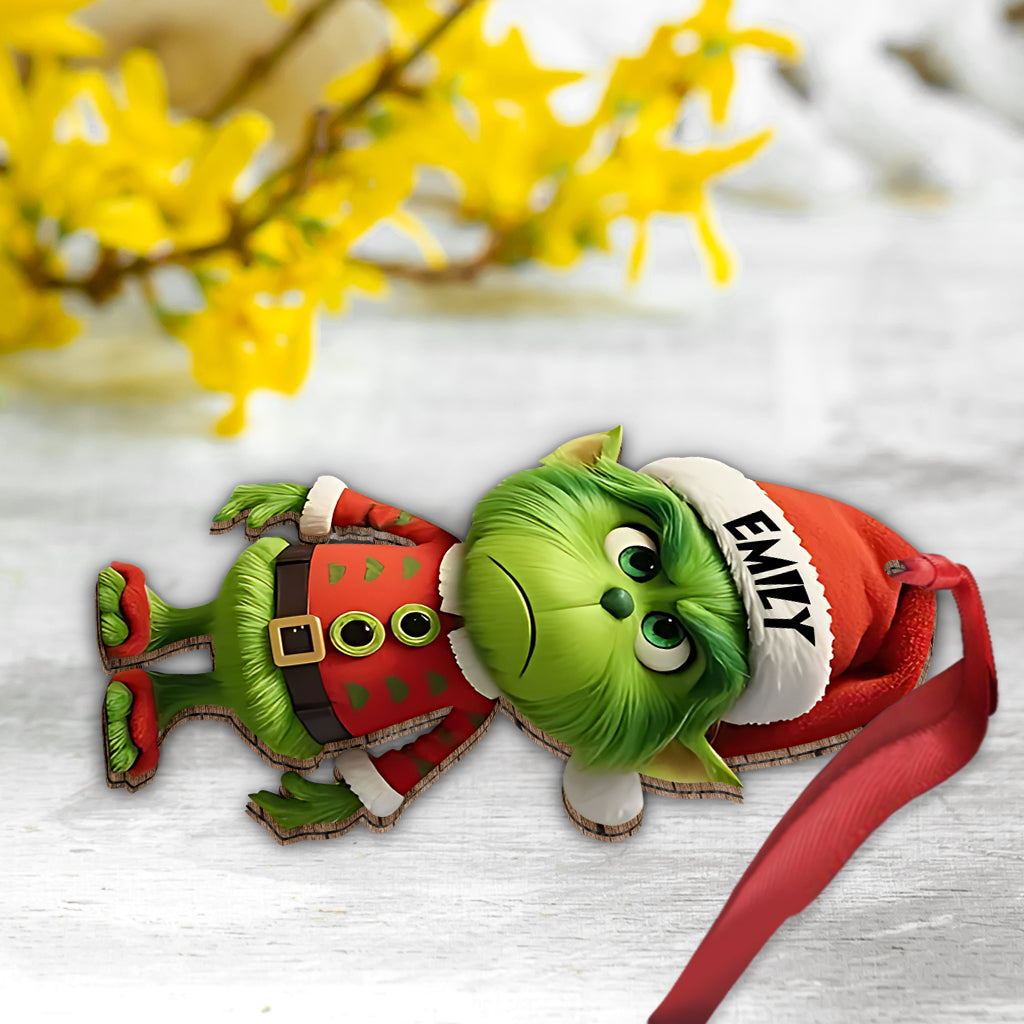 Mini Green - Ornement de Noël personnalisé en forme d'étole
