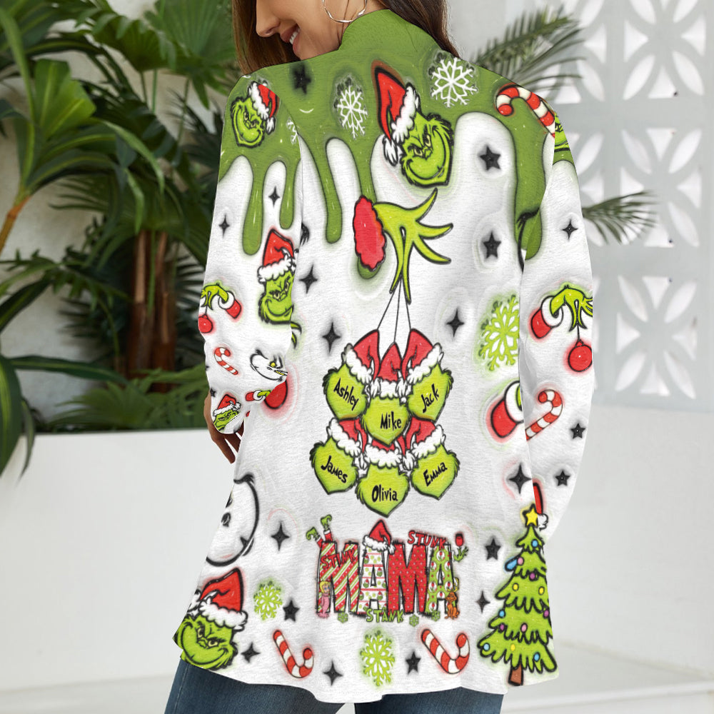 Green Mama - Étole de Noël personnalisée - Gilet de Noël